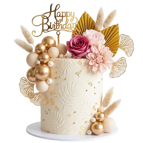 27-Piece Bohemian Cake Decoration Set for Birthday Parties