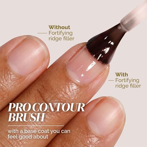 LONDONTOWN kur Nail Ridge Filler - Smoother - Strengthener - Filler for Damaged Uneven Nails - Fortifying, Self Leveling Base, Vegan, Cruelty Free, Paraben Free, 0.4 fl oz