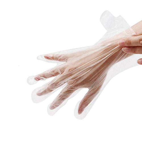 Disposable Plastic Hand Glove Mitt Covers for Paraffin Wax Therapy - Pack of 200