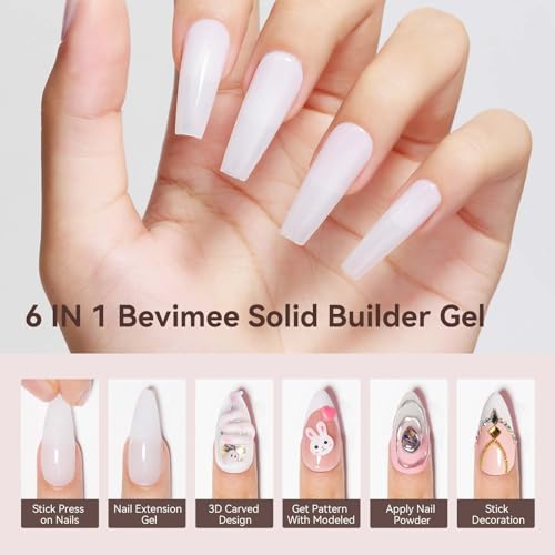 Bevimee 3D Nail Builder Gel – Solid Sculpting Gel for Nail Art