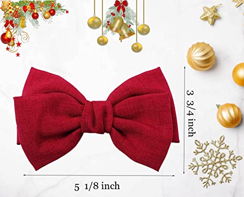 Riccioofy French Hair Bow Clips - 6pcs Barrette Accessories