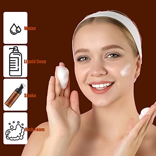 2 Oz Amber Foam Pump Bottle - 12PCS Travel Soap Dispenser