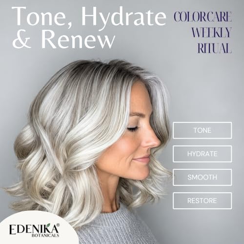 EDENIKA BOTANICALS Rosemary Purple Hair Mask for Blonde, Gray & Silver Hair