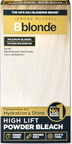 Jerome Russell Blonde High Lift Powder Hair Lightener - Blonde to Dark Brown, 4 Sachets