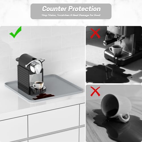 Garolue 16"x16" Silicone Coffee Mat - Waterproof & Heat Resistant