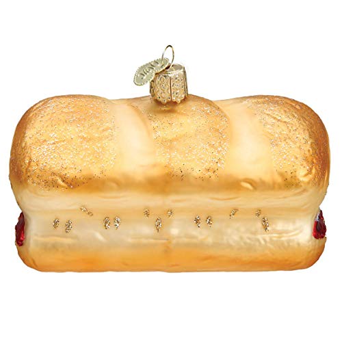 Old World Christmas Meatball Sandwich Ornament - Hand-Painted Glass