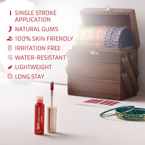 Eyetex Pallavi Sindoor Liquid for Women - Dark Maroon, 7.5g (7.25mL)