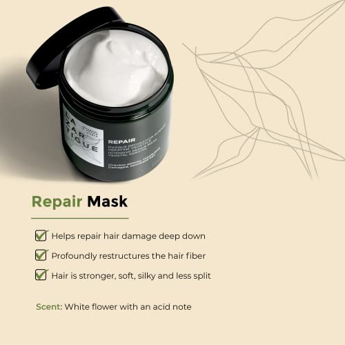 Lazartigue Repair Hair Mask - Vegan Keratin Treatment for Damaged Hair