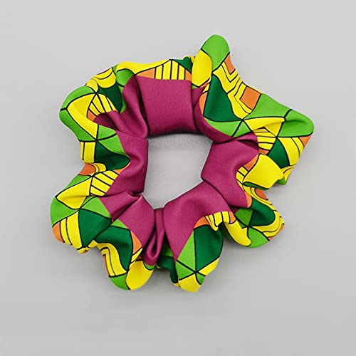 Anime Hair Scrunchies - 4 Pcs Elastic Ponytail Holders for Cosplay