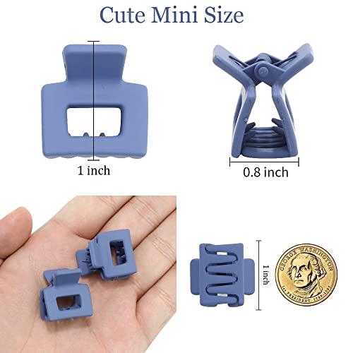 FASOTY 10Pcs Mini Claw Hair Clips for Thin to Medium Hair, Neutral Color