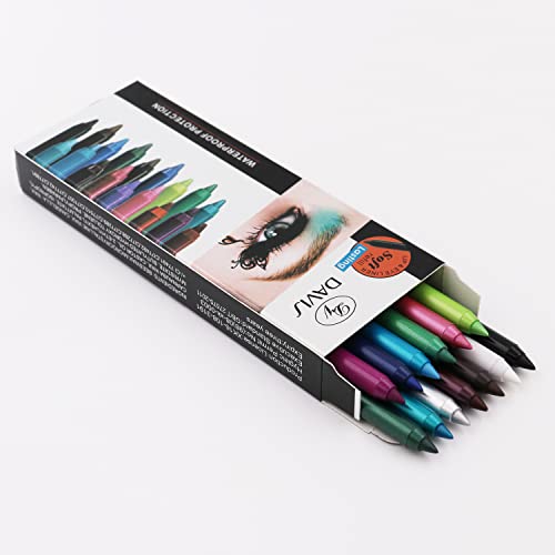 TWOMODE 13-Color Multi-Functional Eye & Lip Pencil Set for Makeup