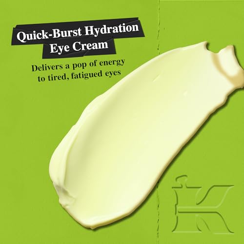 Kiehl's Avocado Eye Treatment, Under Eye Cream for Puffiness and Dark Circles, with Caffeine to Correct Bags, 99% Naturally Derived Non-Toxic Formula