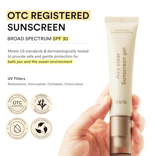 Abib Airy Gel Sunscreen SPF 30 Semi-Matte Pore-Refining Primer for Sensitive Skin