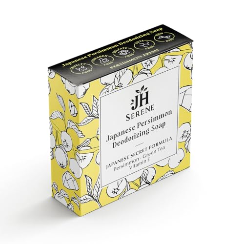 Japanese Persimmon Deodorant Soap Bar for Odor Removal - Body & Hair