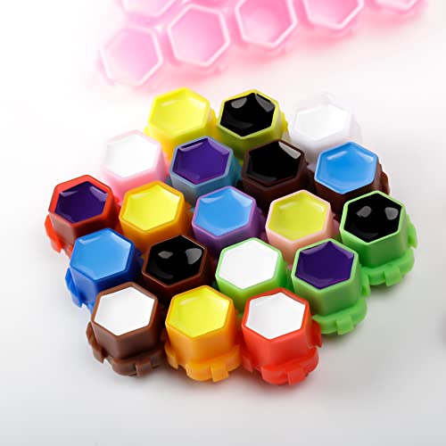 Linetion Honeycomb Tattoo Ink Caps - 200pcs Spliceable Anti-Rollover Cups