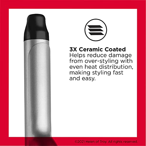 Revlon Perfect Heat 1" Triple Ceramic Curling Iron - Silver & Black
