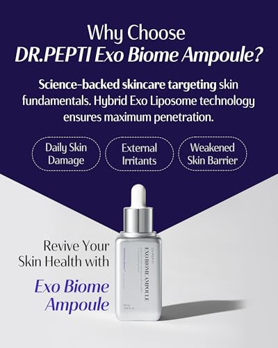 DR.PEPTI Exo Biome Ferment Ampoule - 50mL Daily Face Serum with Peptides