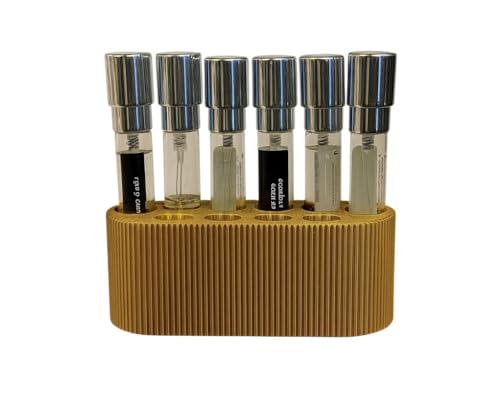 Perfume Sample Organizer for 8mL Atomizers - Gold Makeup Storage