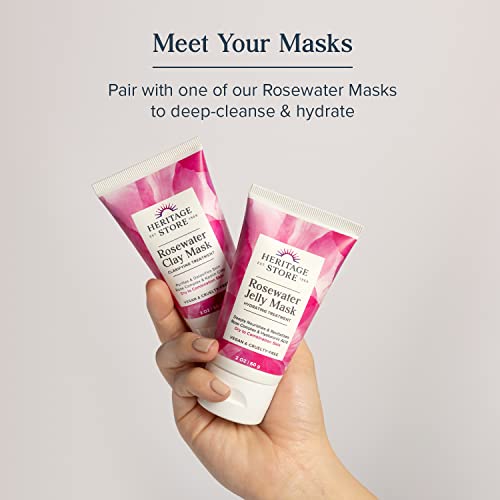 Heritage Store Rosewater Splash 4 Fl oz - Hydrating Skin & Mood Refresh