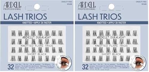 Ardell Individual Trios Eyelashes - Short, Black (Pack of 2)
