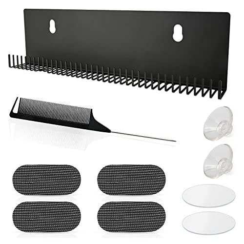 Hair Extension Holder and Display Stand for Wefts & Clips - Wall Mountable, Stainless Steel