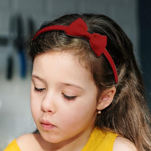 8-Pack Girls Glitter Headbands, Non-Slip Heart & Butterfly Hair Accessories