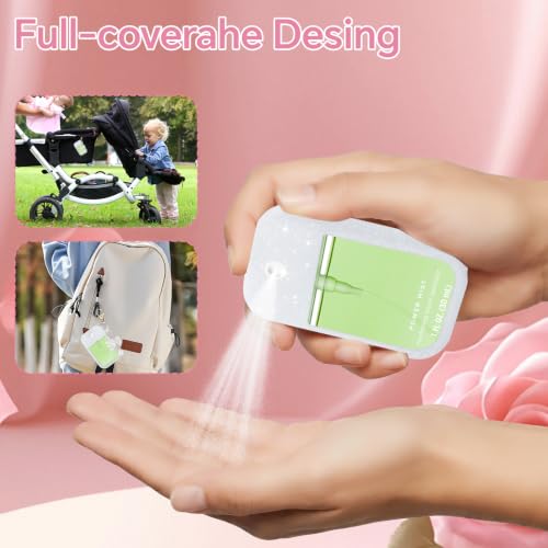 Touchland Hand Sanitizer Silicone Case with Bow Keychain - Pink/Purple/White