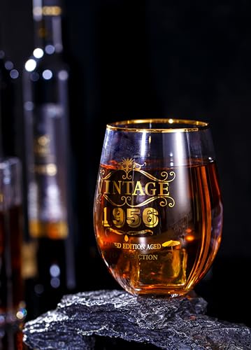 Personalized Vintage 1956 Wine Gift Box for 70th Birthday
