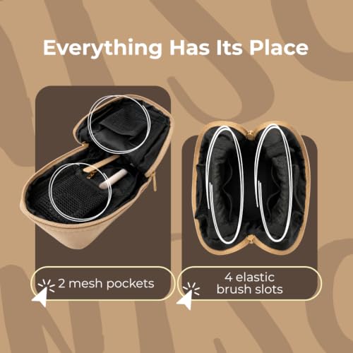 Mini Standing Makeup Bag - Travel Cosmetic Organizer Pouch