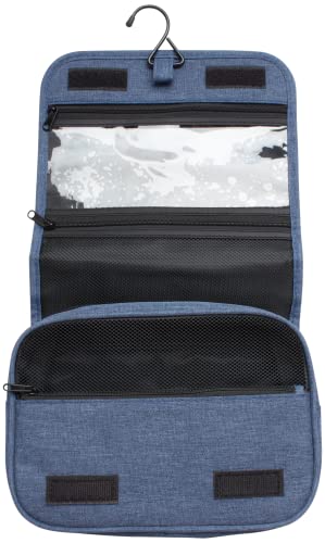 Brookstone Blue Travel Toiletry Bag - Hanging Organizer for Men & Women