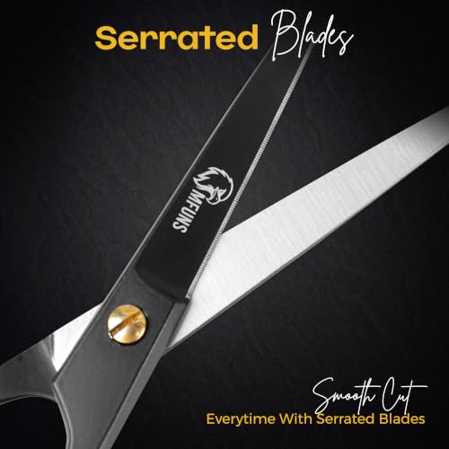 MFUNS 6.5” Professional Hair Cutting Scissors - High Carbon Stainless Steel Salon Shears