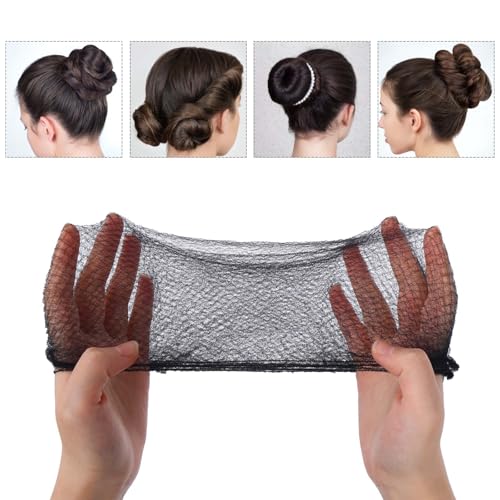Dimeho 20 Pcs Invisible Mesh Hair Nets for Ballet & Dance