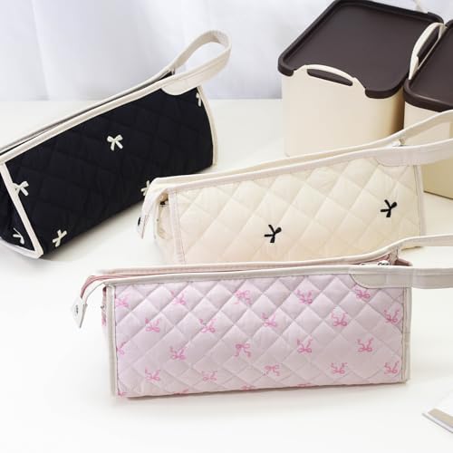 Large Quilted Travel Hair Dryer Case with Handle - Organizer & Storage Bag