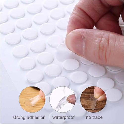 1000 Pcs Clear Double-Sided Adhesive Dots for Crafts & Display