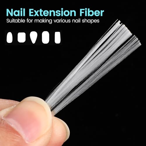 Beaupretty Fiberglass Nail Extension Fibers for Natural Look, Quick DIY Nail Tips
