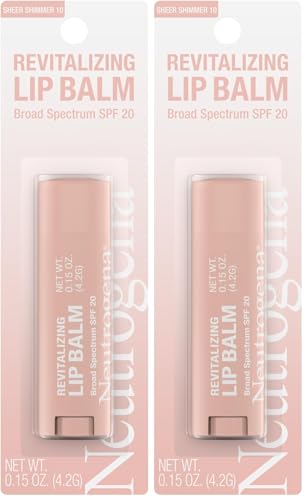 Neutrogena Revitalizing Tinted Lip Balm SPF 20, 0.15 oz (Pack of 2)