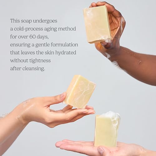 CEPOLAB Biogenic Face & Body Soap with 25% CLEPS, Hydrating Cold Process Cleanser, Olive Oil & Lavender Oil, 3.53 oz