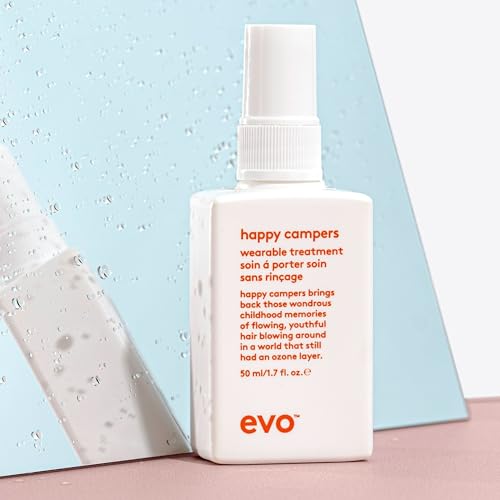evo Happy Campers Daily Hair Treatment 1.7 Fl Oz (Pack of 2) - Strengthens, Reduces Frizz, UV Protection