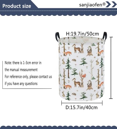 Sanjiaofen Kids Laundry Hamper - Collapsible Animal Storage Basket