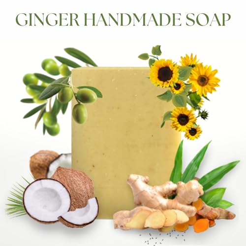 Ginger Lymphatic Drainage Soap for Cellulite Reduction & Skin Tightening - Natural Detox Bar