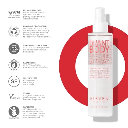 ELEVEN Australia I Want Body Texture Spray for Fine Hair - Volumizing & Flexible Hold