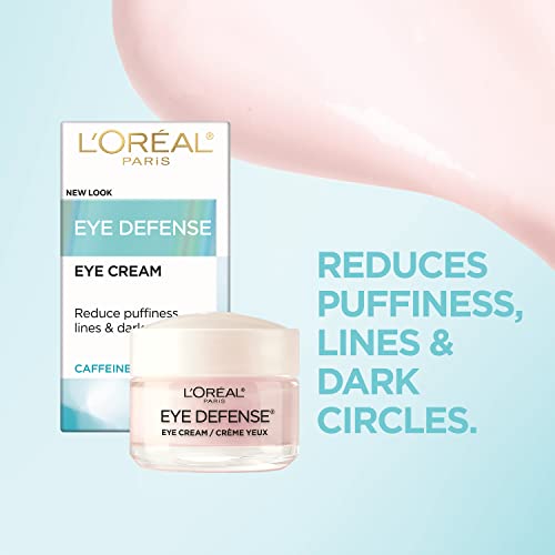 L'Oreal Paris Dermo-Expertise Eye Defense Cream 0.5 oz with Caffeine & Hyaluronic Acid