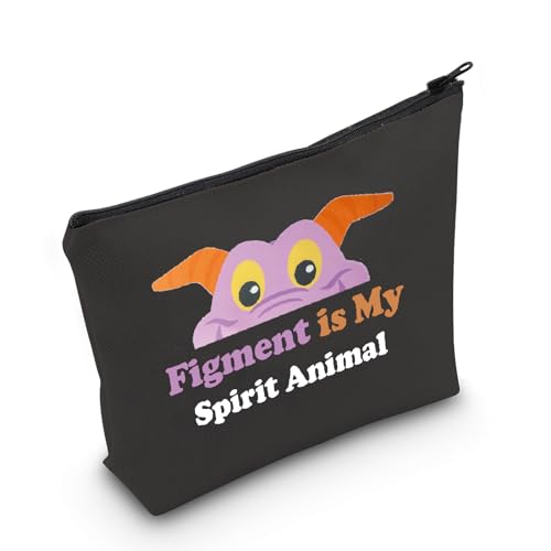 MNIGIU Fig BLK Purple Dragon Cosmetic Makeup Bag - Gift for Dragon Lovers