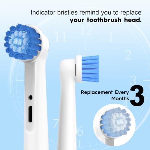 Swistarhan White 16 Pack Replacement Toothbrush Heads for Oral B Sensitive Gums