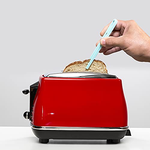 Silicone Toaster Tongs Set of 2 - Heat Resistant & Non-Stick