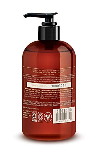 Soapbox Vanilla & Lily Blossom Liquid Hand Soap with Shea Butter, 340g