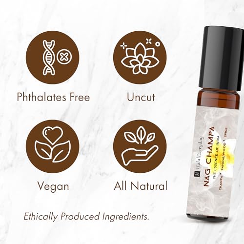 Nag Champa Perfume Oil Roll-On | Alcohol-Free | 1/8 oz