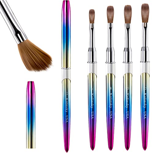 Kolinsky Acrylic Nail Brush Set - 4 Sizes for Nail Art