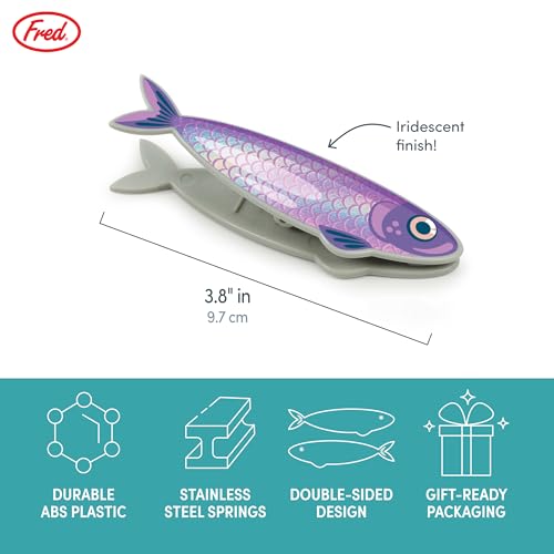 Fish 'N Clips Sardine Bag Clips Set of 4 - Iridescent Kitchen Accessories