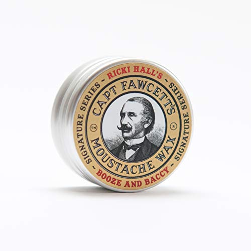 Captain Fawcett Ricki Hall's Booze & Baccy Moustache Wax - 15ml